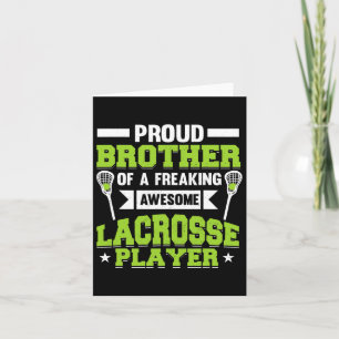 Carte Lacrosse Player Coach Brother