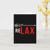 Carte Lacrosse - Sticks de crosse relax (Fleur jaune)
