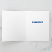 Carte Lacrosse Team Année Merci Entraîneur Joueurs Coule (Intérieur)