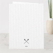 Carte Lacrosse Team Année Merci Entraîneur Joueurs Coule (Dos)