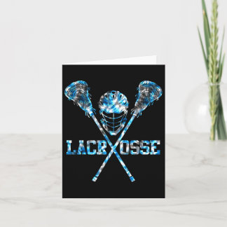 Carte Lacrosse Tie Dye Pour Hommes Femmes Filles Garçons