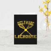 Carte Lacrosse vintage Delaware (Fleur jaune)