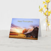 Carte L'action de grâce de notre maison à votre ferme et (Fleur jaune)