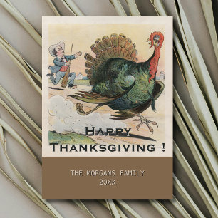 Carte L'action de grâce du Bon thanksgiving vintage Brya