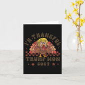 Carte L'action de grâces Trump rend l'action de grâces e (Fleur jaune)