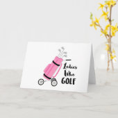 Carte Ladies Who Golf (Fleur jaune)