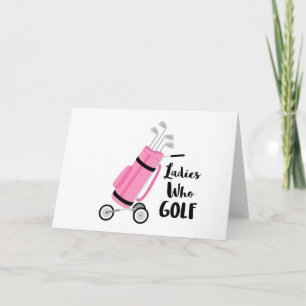 Carte Ladies Who Golf