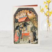 Carte L'adoration des bergers par Bartolo di Fredi (Fleur jaune)