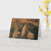 Carte L'Adoration des Mages de Léonard de Vinci (Fleur jaune)