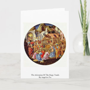 Carte L'adoration des Magi, Tondo par Angelico ATF