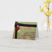 Carte Lady Bug - Inspiring Scriptural Greeting Cards (Fleur jaune)