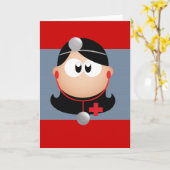 Carte Lady Doctor (Fleur jaune)