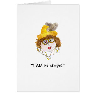 Carte Lady en forme humoristique