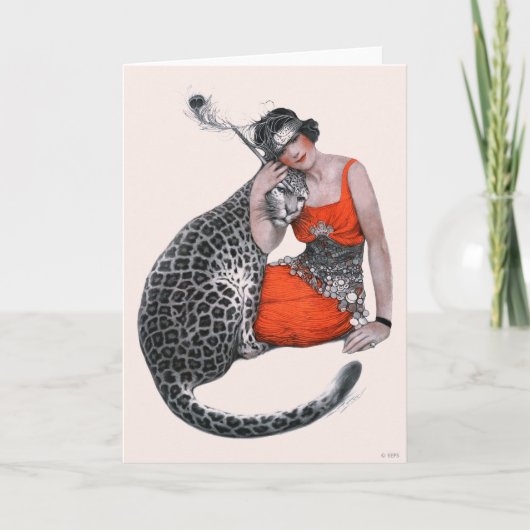 Carte Lady et Leopard (Devant)