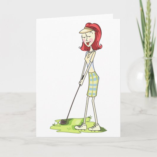 Carte Lady Golfer (Devant)