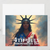 Carte Lady Liberty réinventée - Un nouveau visage de la  (Devant / Derrière)