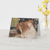 Carte Lady Lilith Peinture Rossetti du XIXe siècle (Fleur jaune)