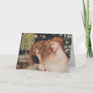 Carte Lady Lilith Peinture Rossetti du XIXe siècle