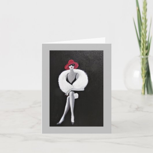 Carte Lady/Note Classique (Devant)