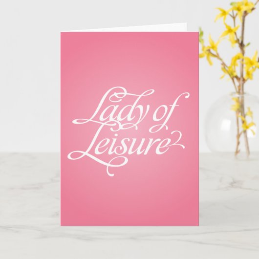 Carte Lady Of Leisure 2B (Fleur jaune)