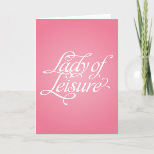 Carte Lady Of Leisure 2B
