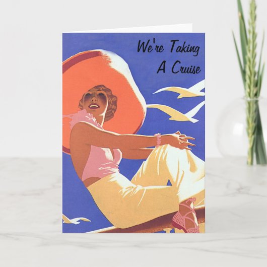 Carte Lady On a Cruise (Devant)