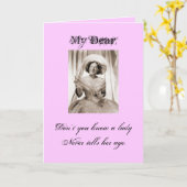 Carte Lady Ronette - Customisée (Fleur jaune)