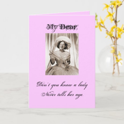 Carte Lady Ronette - Customisée (Fleur jaune)