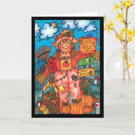 Carte Lady Scarecrow (Fleur jaune)