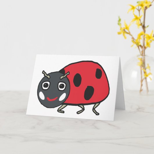 Carte Ladybird (Fleur jaune)