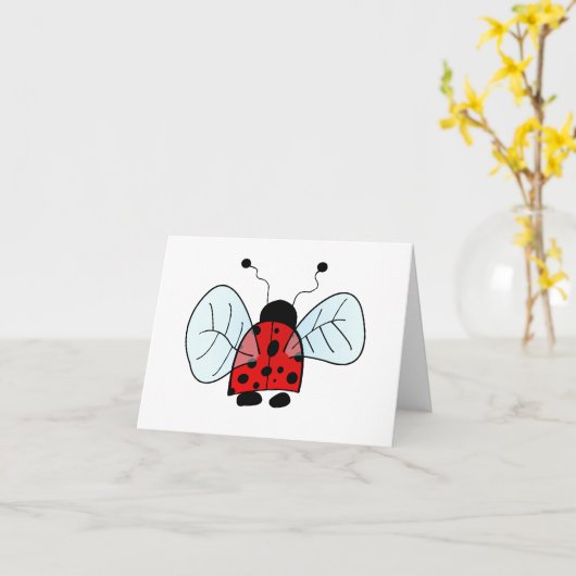 Carte Ladybird (Fleur jaune)