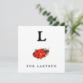 Carte Ladybug (Debout devant)
