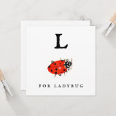 Carte Ladybug (Devant/Arrière en situation)