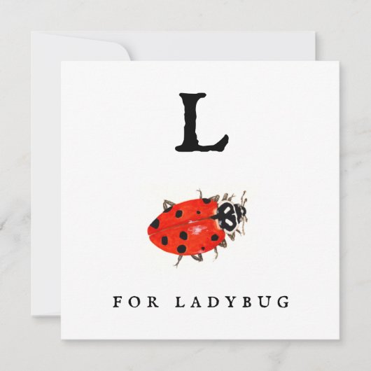 Carte Ladybug (Devant)