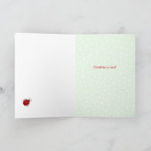 Carte Ladybug anniversaire portuguais texte personnalisé (Intérieur)