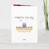 Carte Ladybug au coeur mignon (Dos)