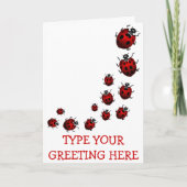 Carte Ladybug Card Custom Ladybug Art Card - Perso (Devant)