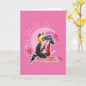 Carte Ladybug & Chat Noir | Mon Amour (Fleur jaune)