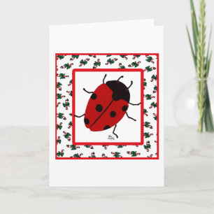 Carte Ladybug de Noël en juillet