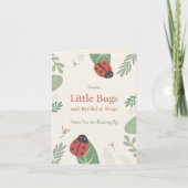 Carte Ladybug Fête d'anniversaire Merci (Devant)