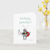 Carte Ladybug Get Well Card (Fleur jaune)