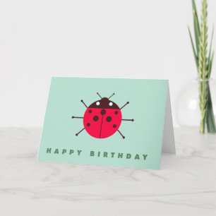 Carte Ladybug / Ladybird Joyeux Anniversaire