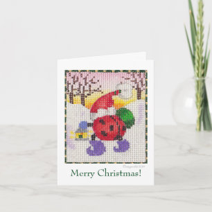 Carte ladybug père Noël