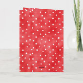 Carte Ladybug Red White Dots Birthday (Dos)
