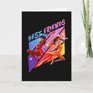 Carte Ladybug & Rena Rouge   Meilleurs amis