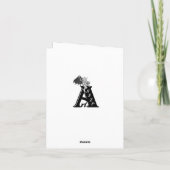 Carte Ladybug sur les fleurs de violet doux (Dos)