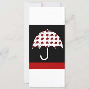 Carte Ladybug Umbrella Design