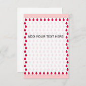 Carte Ladybugs (Devant / Derrière)