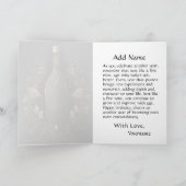 Carte L'âge d'anniversaire est comme un vin fin (Intérieur)