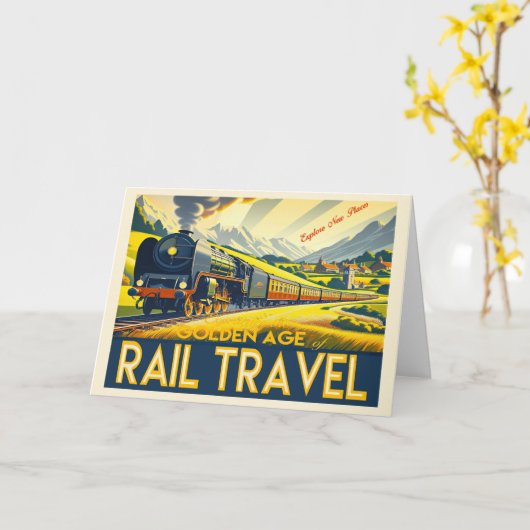 Carte L'âge d'or - frontière (Fleur jaune)